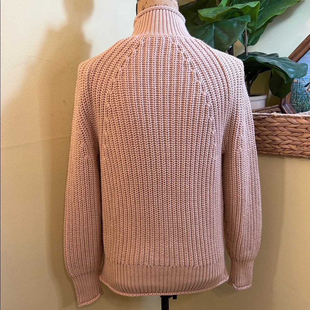 NWT J. Crew Relaxed Rollneck Sweater Sandy Beach Sz XS - Picture 3 of 5